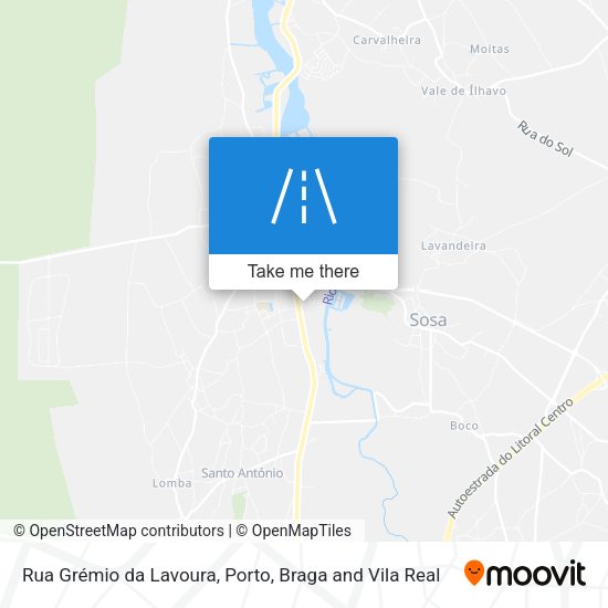 Rua Grémio da Lavoura map