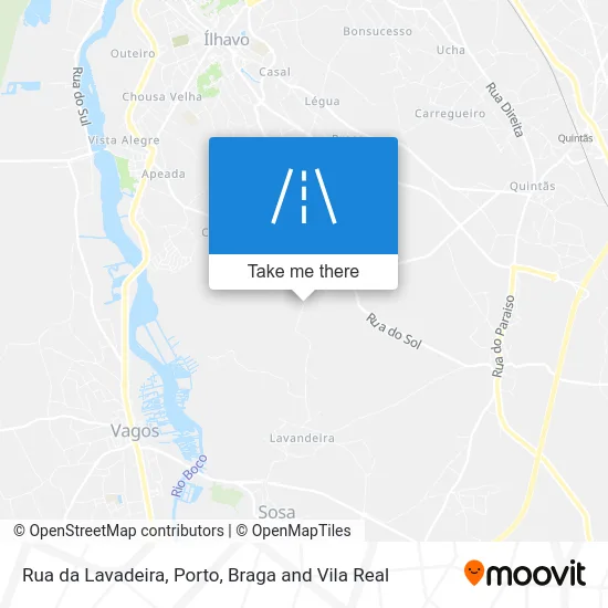 Rua da Lavadeira map