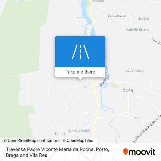 Travessa Padre Vicente Maria da Rocha mapa
