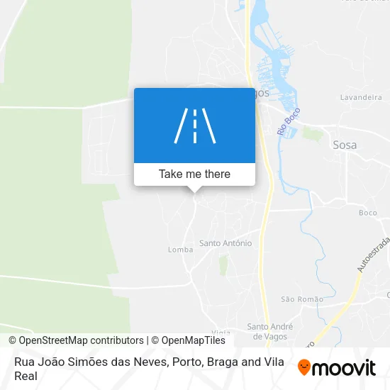 Rua João Simões das Neves map