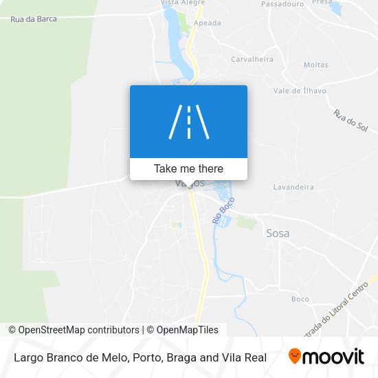 Largo Branco de Melo mapa