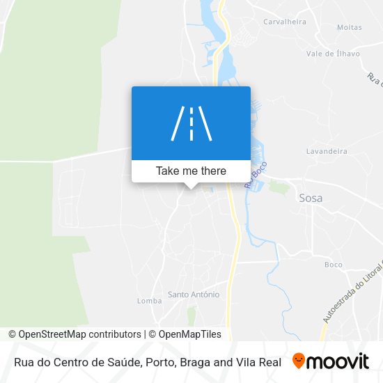 Rua do Centro de Saúde map