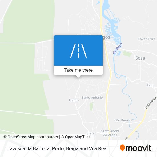 Travessa da Barroca mapa