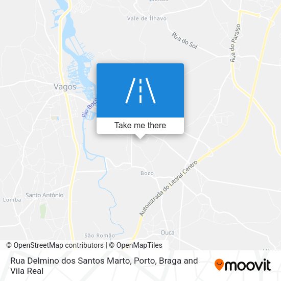 Rua Delmino dos Santos Marto map