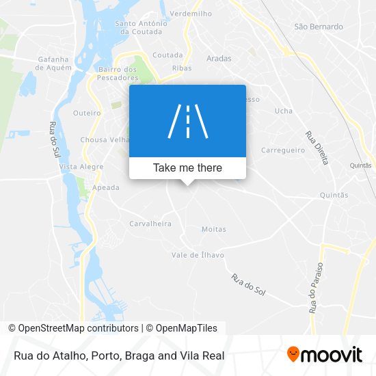 Rua do Atalho mapa