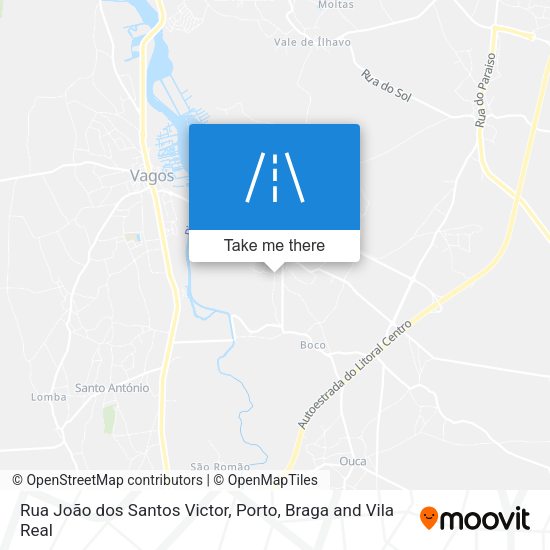 Rua João dos Santos Victor mapa