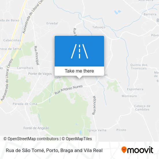 Rua de São Tomé map