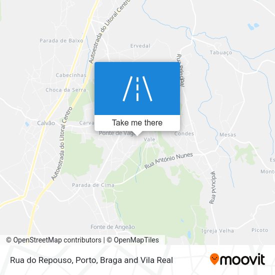 Rua do Repouso map