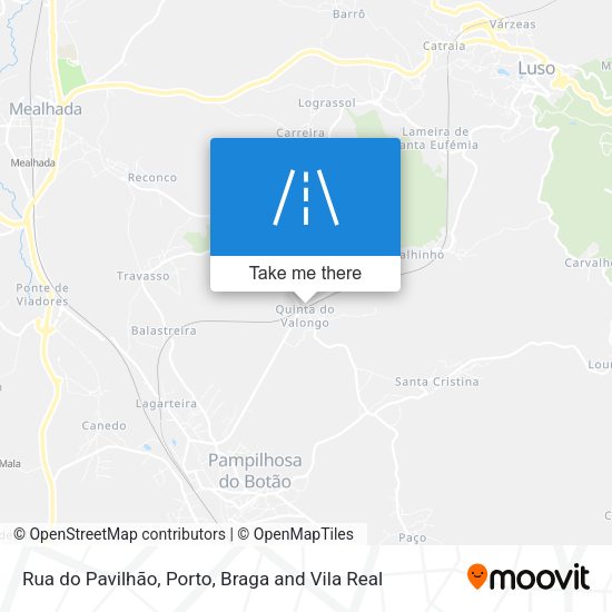 Rua do Pavilhão mapa