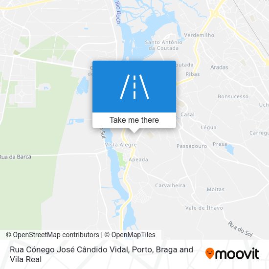 Rua Cónego José Cândido Vidal map