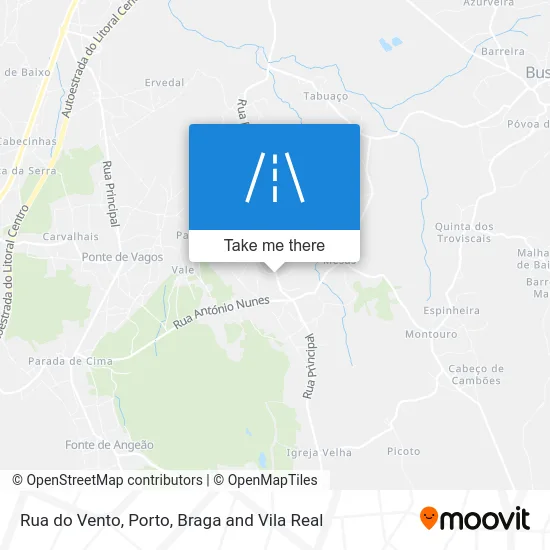 Rua do Vento map