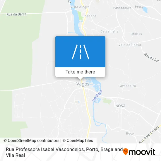 Rua Professora Isabel Vasconcelos map