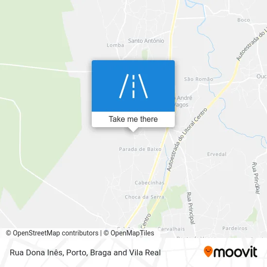 Rua Dona Inês map