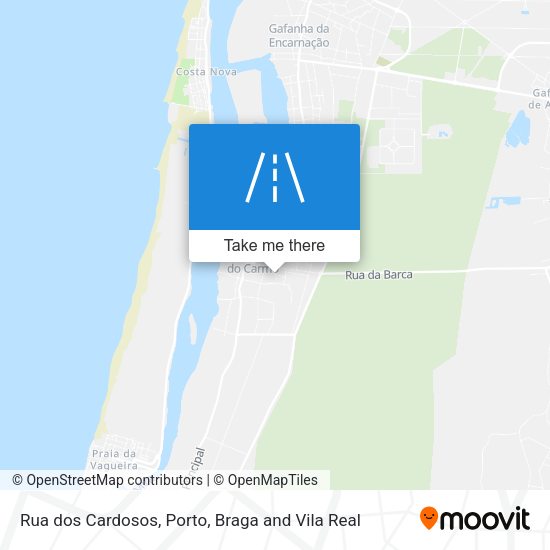 Rua dos Cardosos mapa