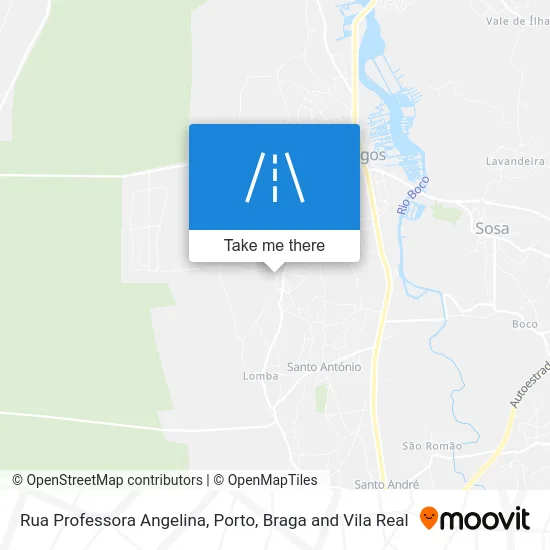 Rua Professora Angelina map