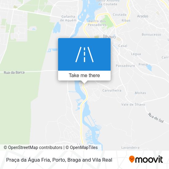 Praça da Água Fria map