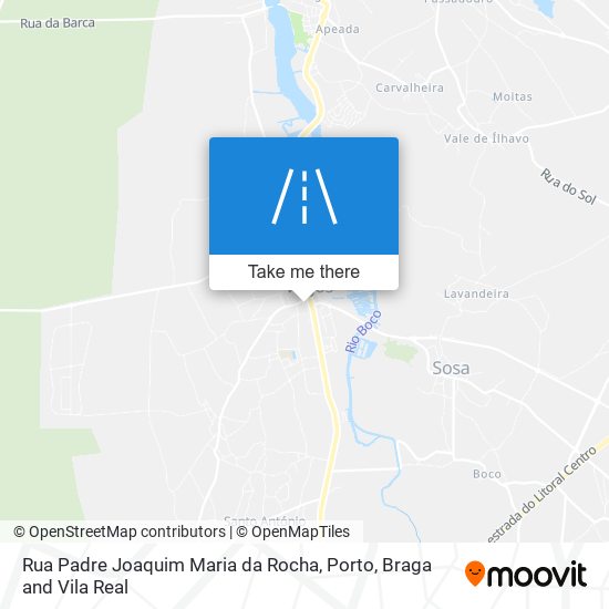 Rua Padre Joaquim Maria da Rocha mapa