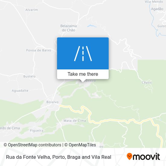 Rua da Fonte Velha mapa
