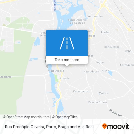 Rua Procópio Oliveira mapa