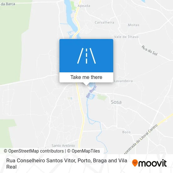 Rua Conselheiro Santos Vitor map