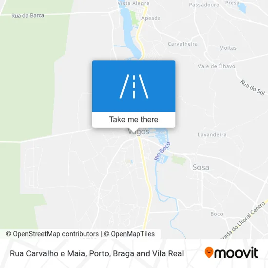 Rua Carvalho e Maia map