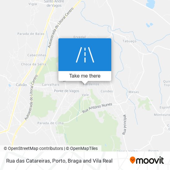 Rua das Catareiras map