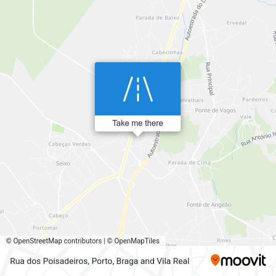 Rua dos Poisadeiros mapa