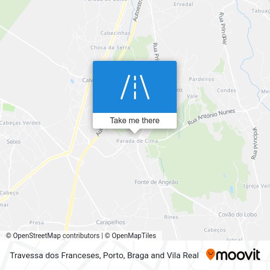 Travessa dos Franceses mapa