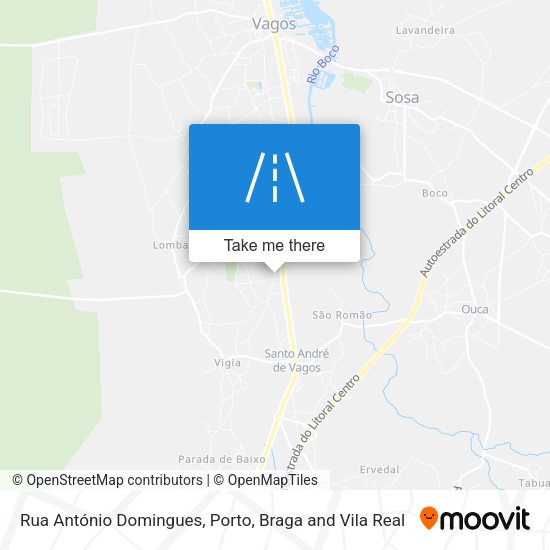 Rua António Domingues map