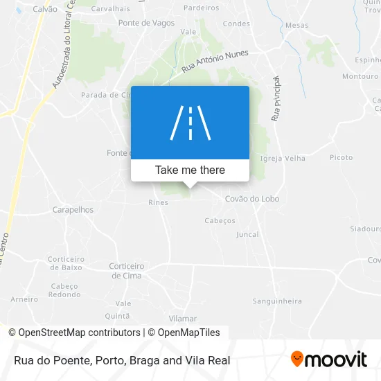 Rua do Poente map