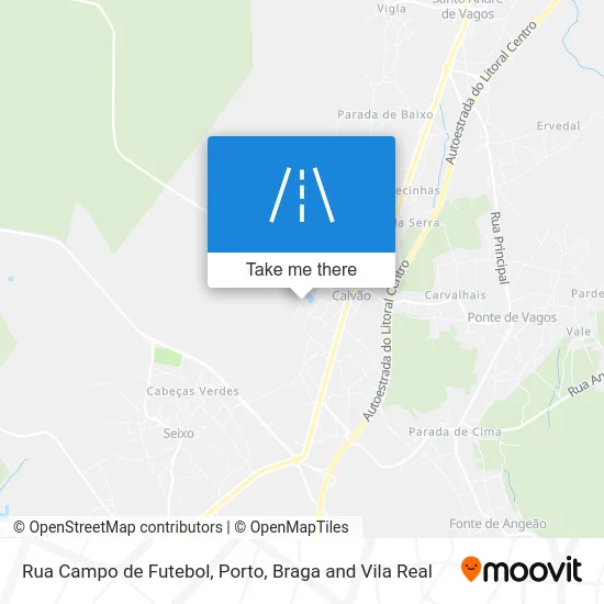 Rua Campo de Futebol map