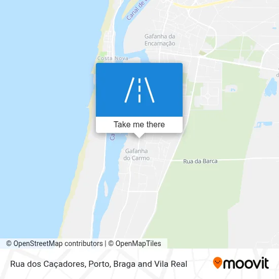 Rua dos Caçadores map