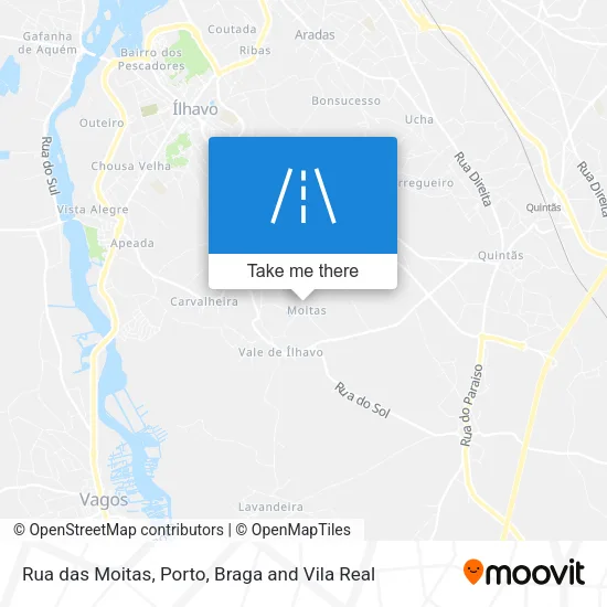 Rua das Moitas map