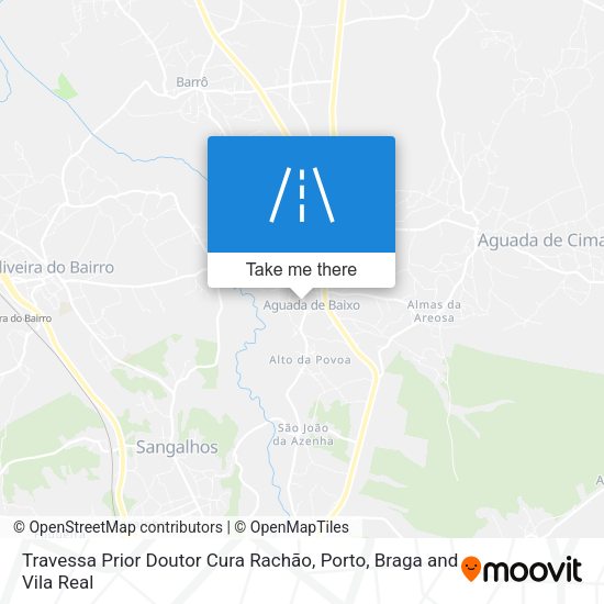 Travessa Prior Doutor Cura Rachão mapa