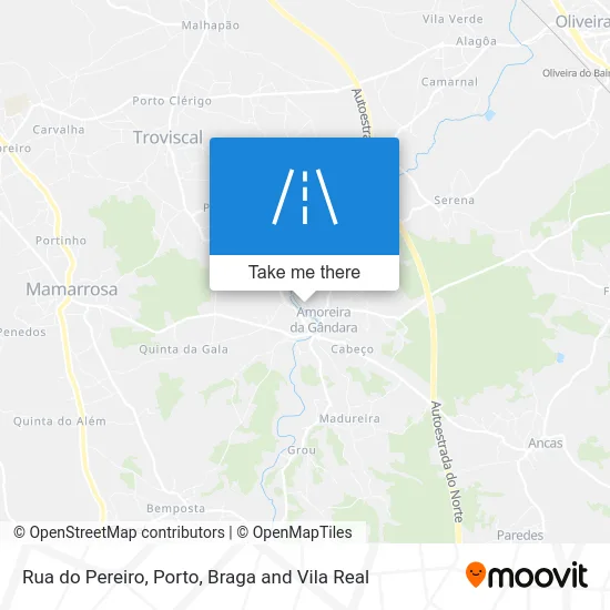 Rua do Pereiro map
