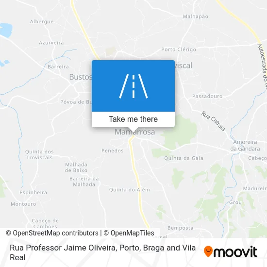 Rua Professor Jaime Oliveira map