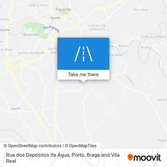 Rua dos Depósitos da Água mapa