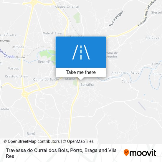 Travessa do Curral dos Bois mapa