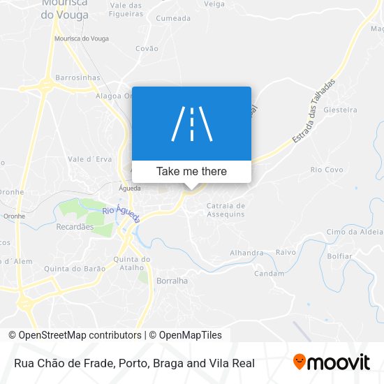 Rua Chão de Frade mapa