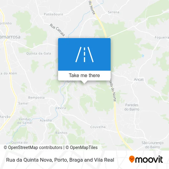 Rua da Quinta Nova map