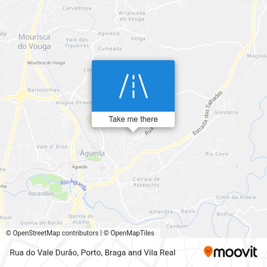Rua do Vale Durão mapa