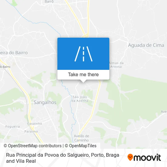 Rua Principal da Povoa do Salgueiro map