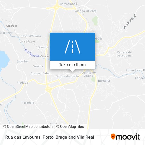 Rua das Lavouras map