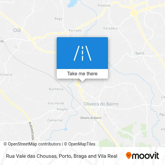Rua Vale das Chousas map