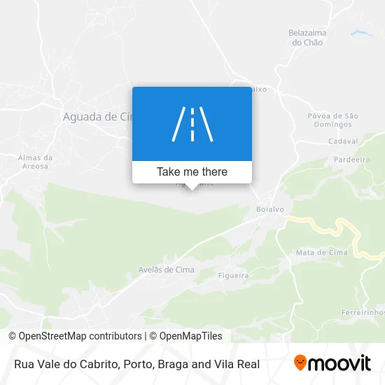 Rua Vale do Cabrito map