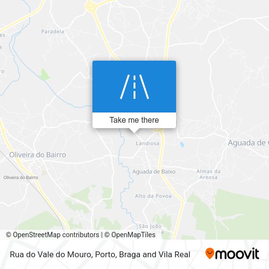 Rua do Vale do Mouro mapa