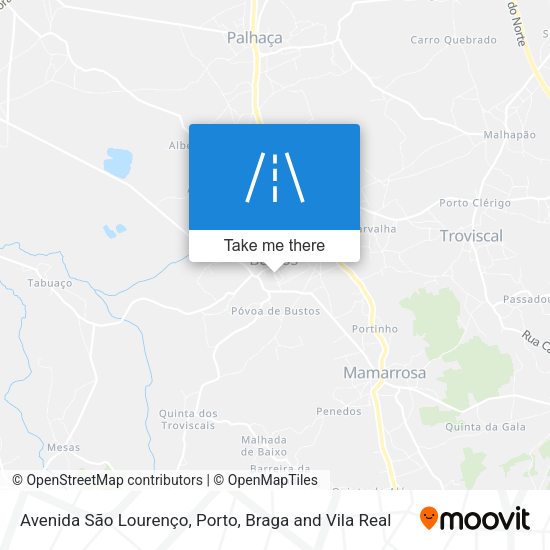 Avenida São Lourenço map