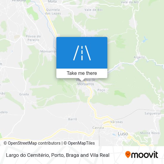 Largo do Cemitério mapa