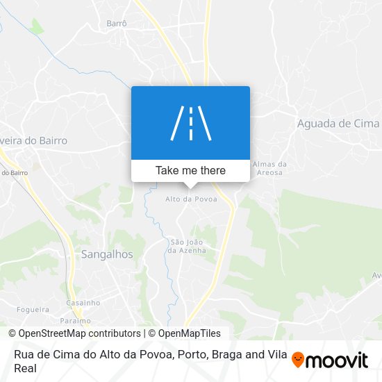 Rua de Cima do Alto da Povoa map