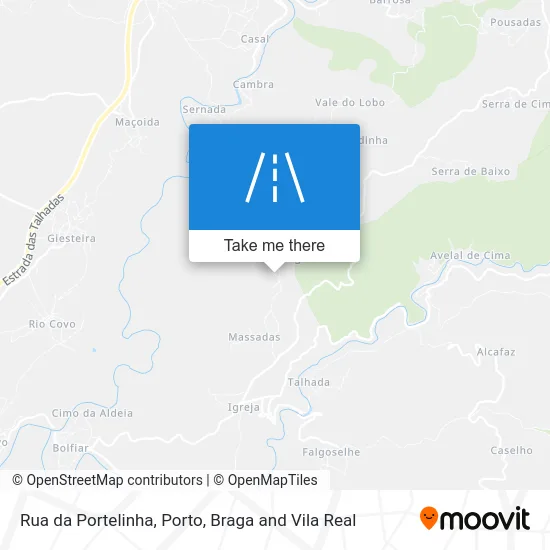 Rua da Portelinha map